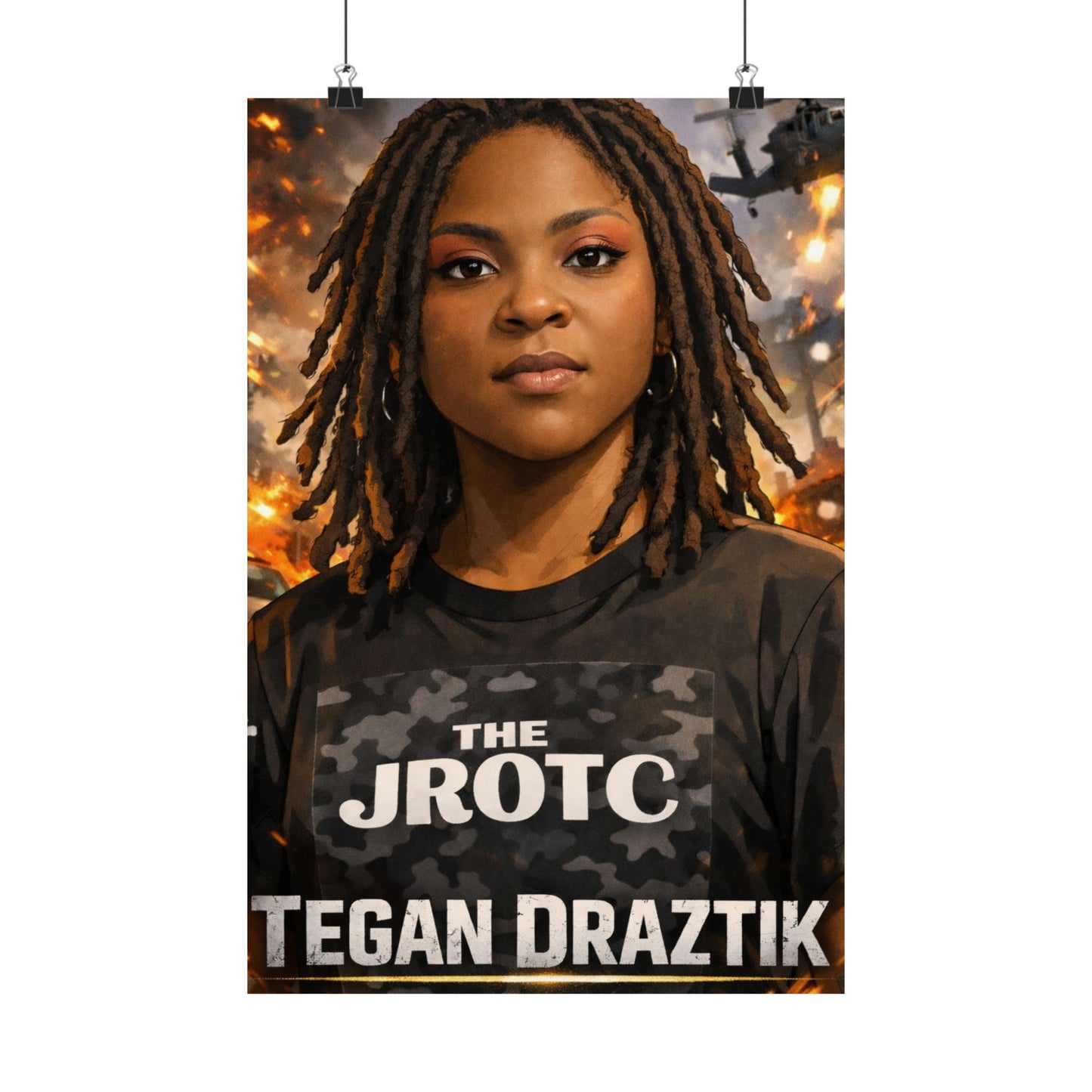 THE JROTC ANIME POSTER: TEGAN DRAZTIK