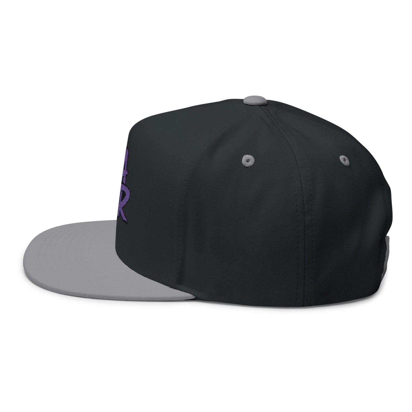 Purple Graffiti Flat Bill Cap