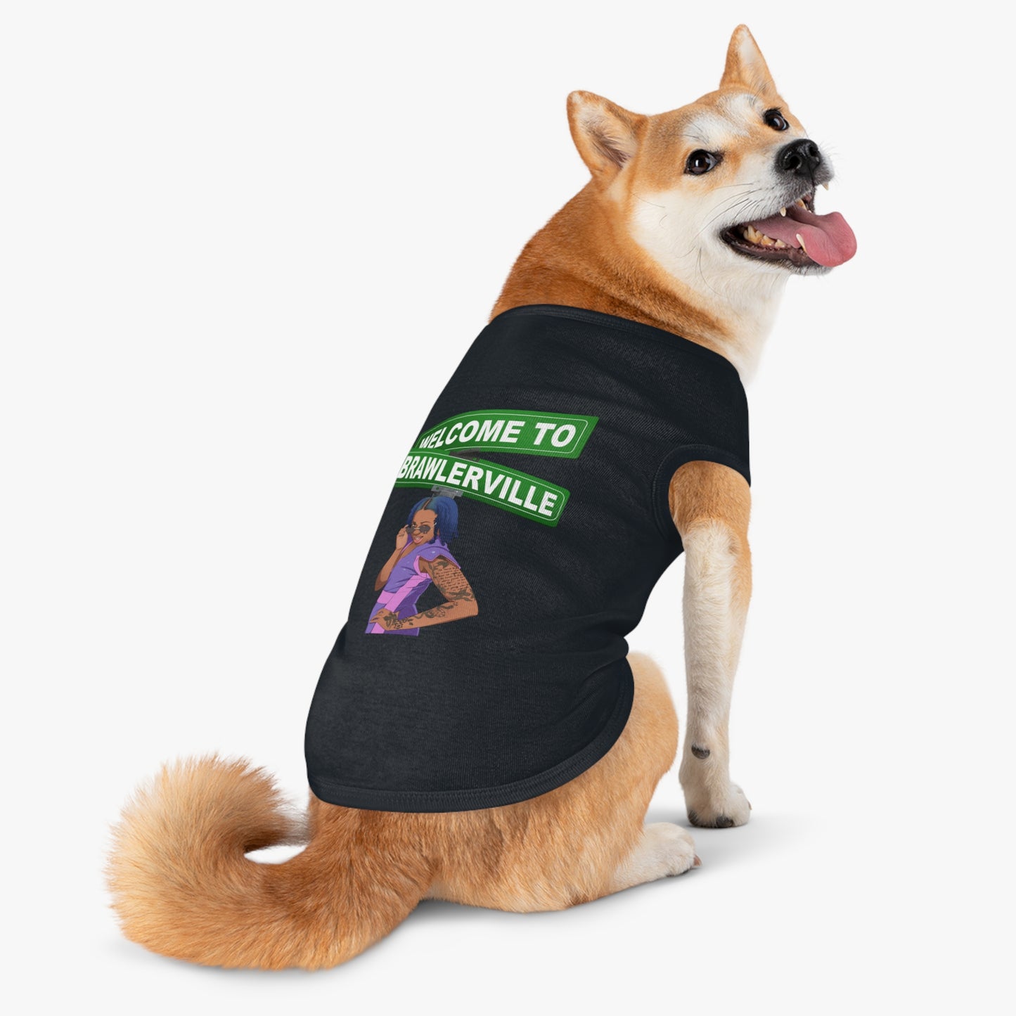 Britany Kay "Welcome to Brawlerville" Pet T-shirts