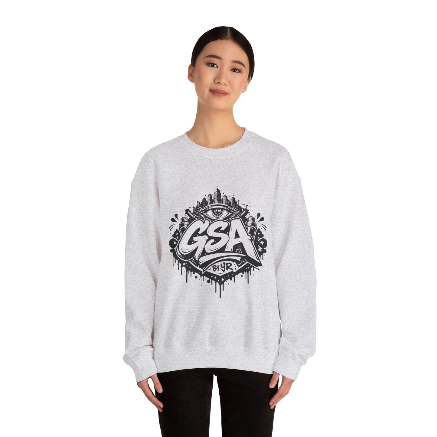 GSA BY JR Graffiti Eye Streetwear Crewneck