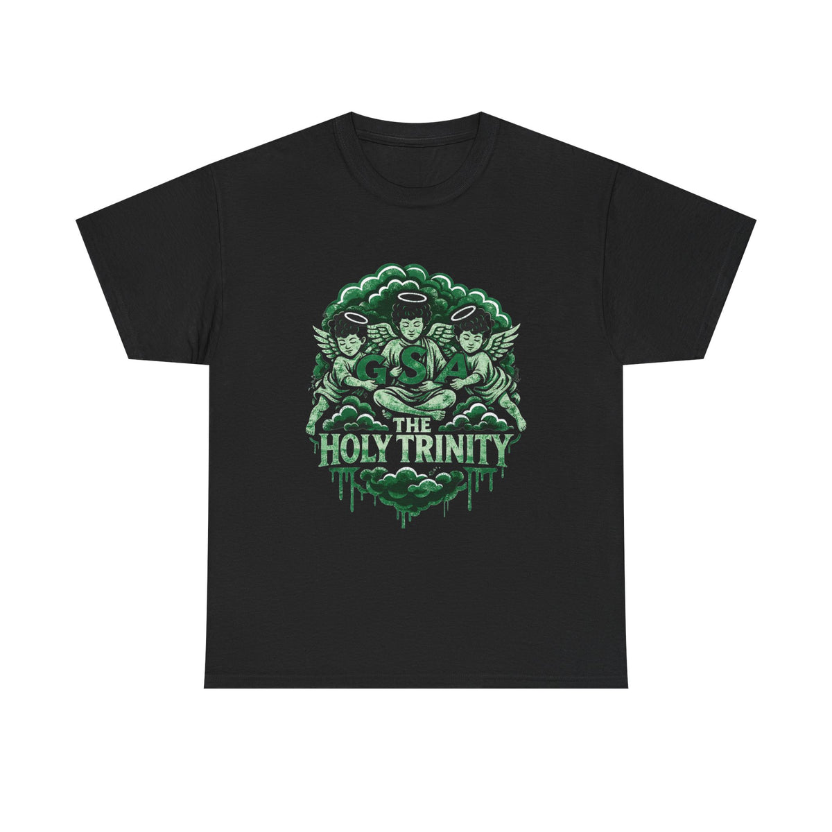 Holy Trinity Tee - Green & Black