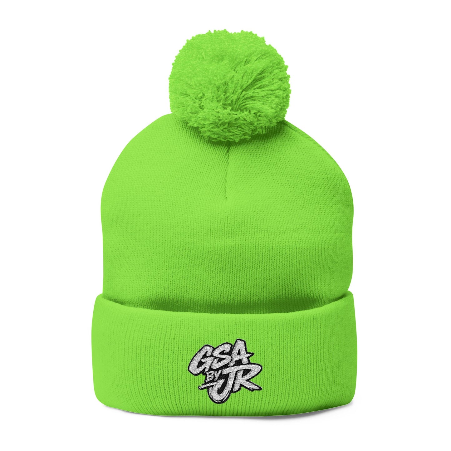 GSA BY JR Embroidered Pom-Pom Beanie