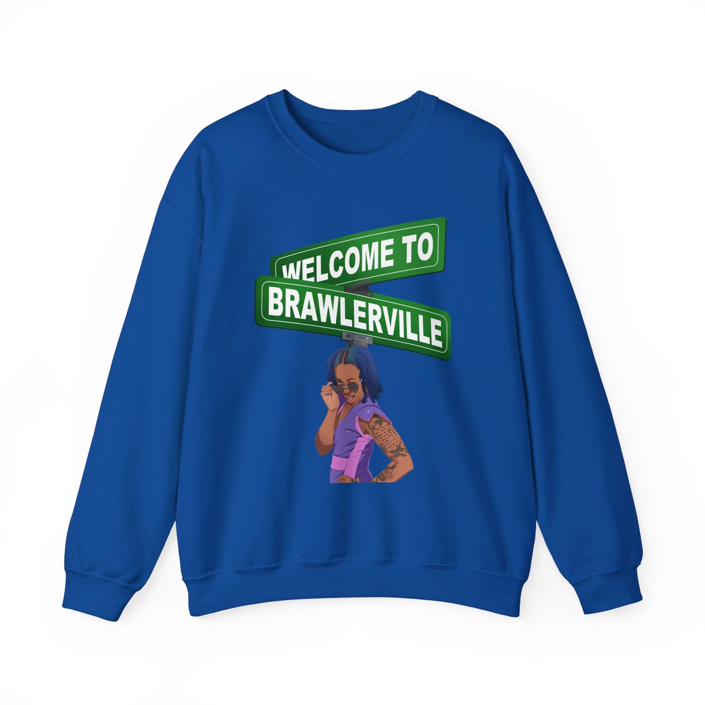 Britany Kay "WELCOME TO BRAWLERVILLE" Crewneck