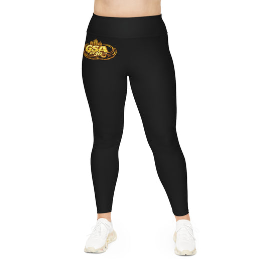 GSA BY JR Women's Plus Sized Leggings - Gold GSA