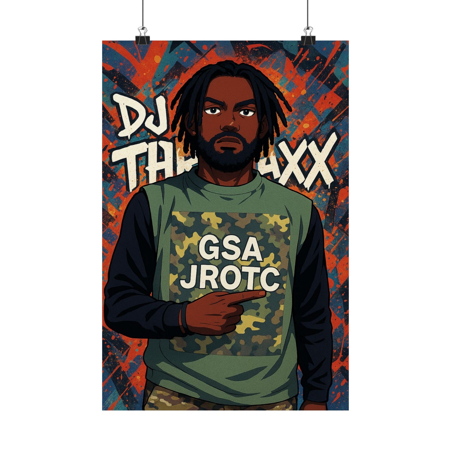 THE JROTC ANIME POSTER: DJ THRAXX
