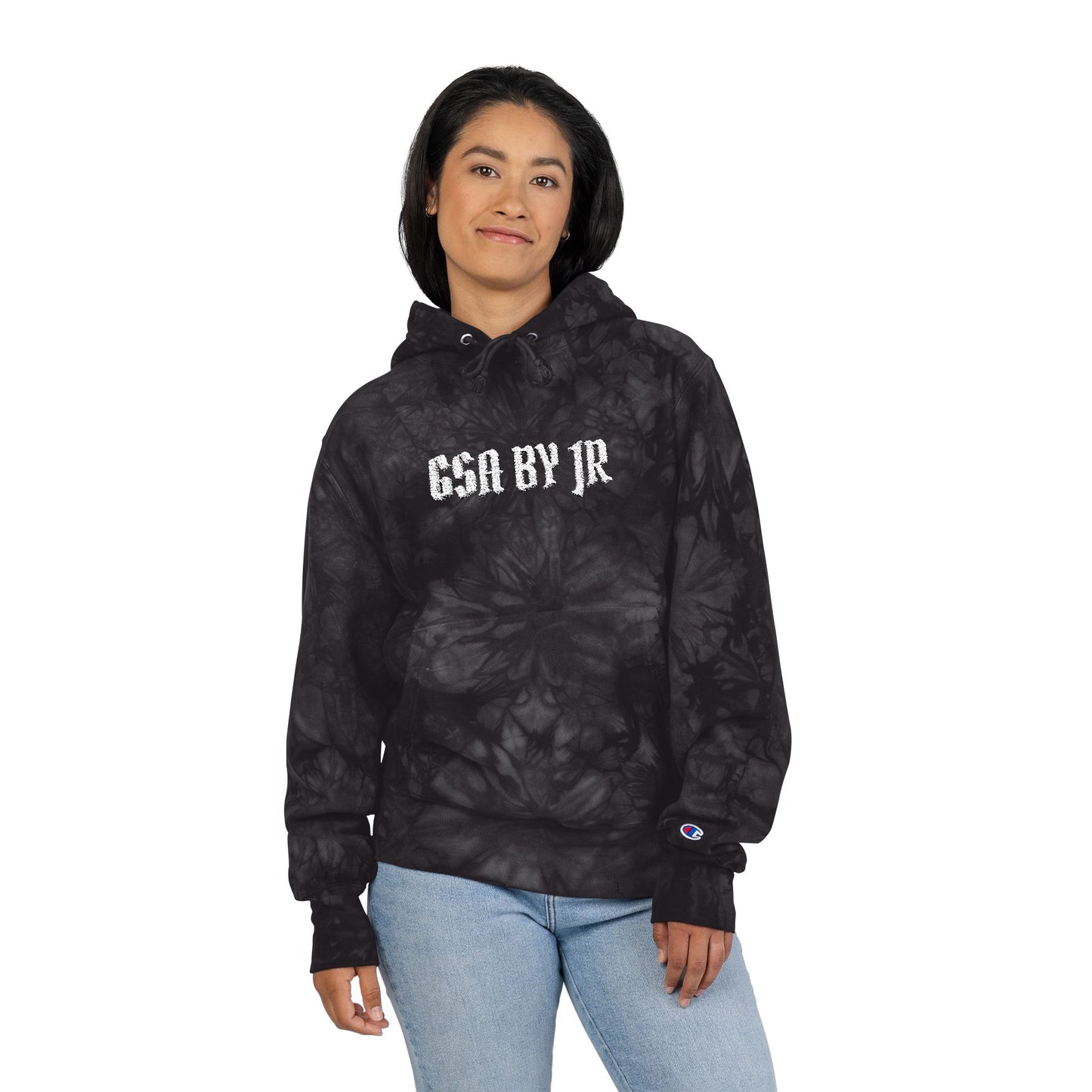 Tie-Dye Graphic Hoodie - Embroidered