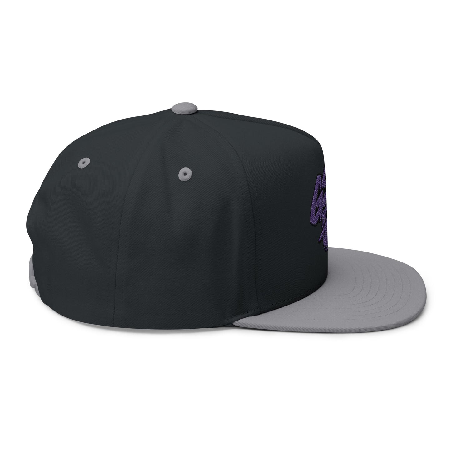 Purple Graffiti Flat Bill Cap