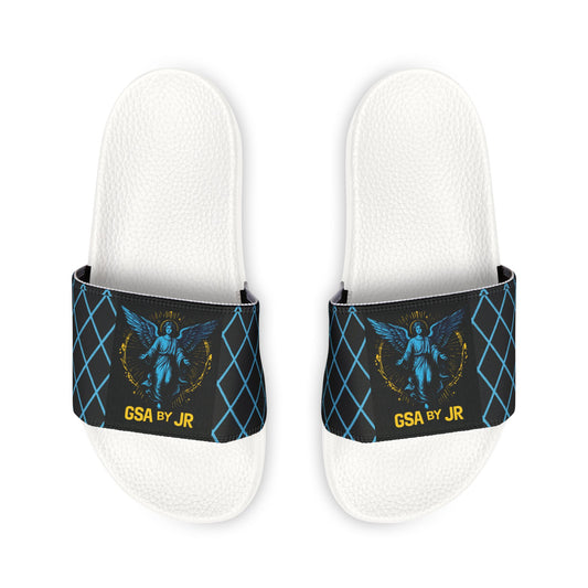 Holy Trinity Slides - Blue & Black