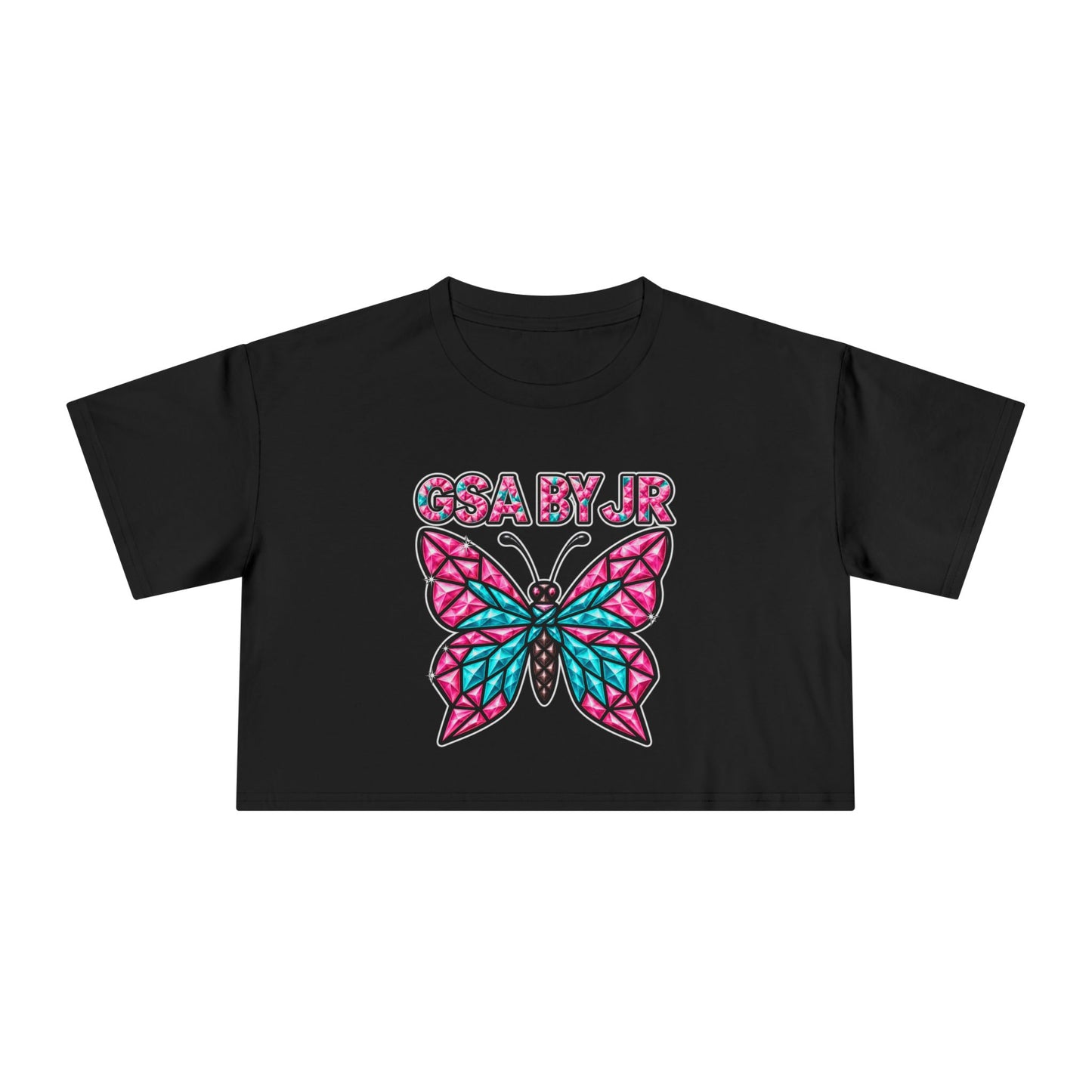 Butterfly Graphic Crop Tee