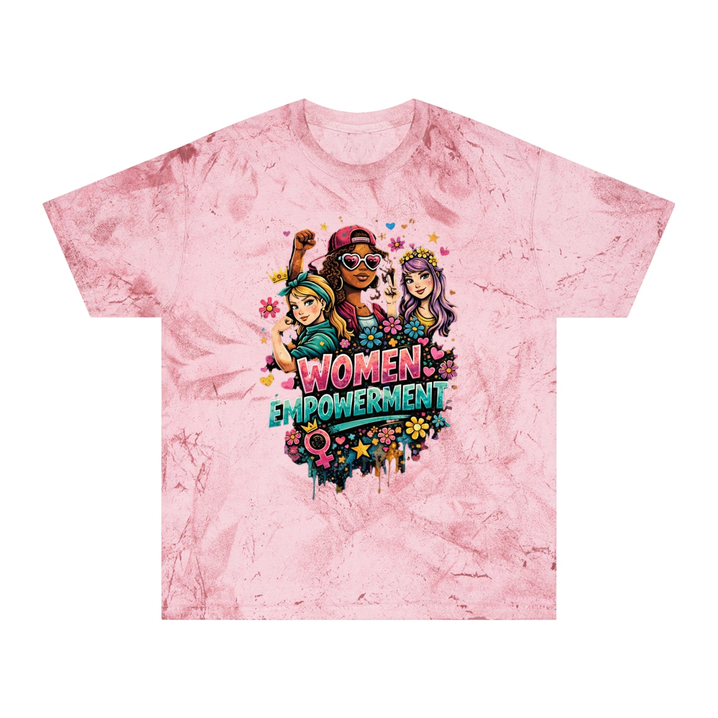 GSA BY JR Women Empowerment Vintage Tie-Dye Tee