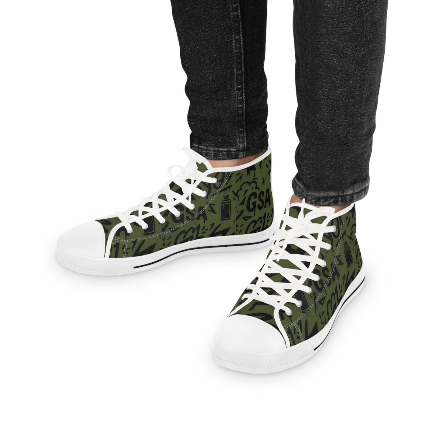 GSA G1 High Top Sneakers- Army Green