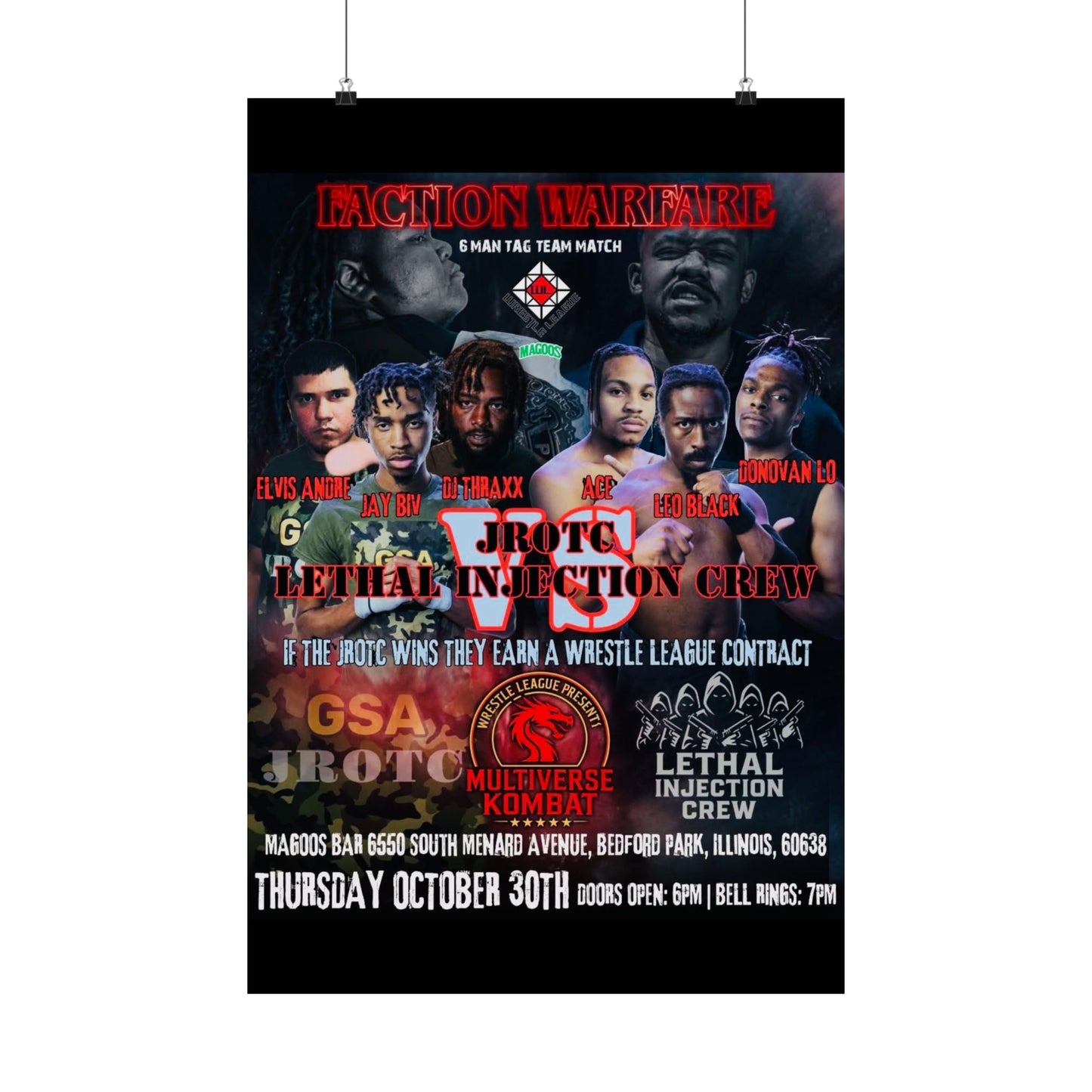 THE JROTC VS LIC POSTER ( Multiverse Kombat ) - Version 2