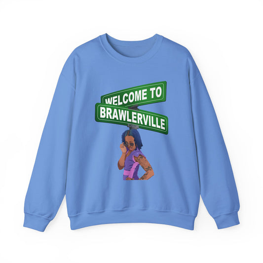 Britany Kay "WELCOME TO BRAWLERVILLE" Crewneck