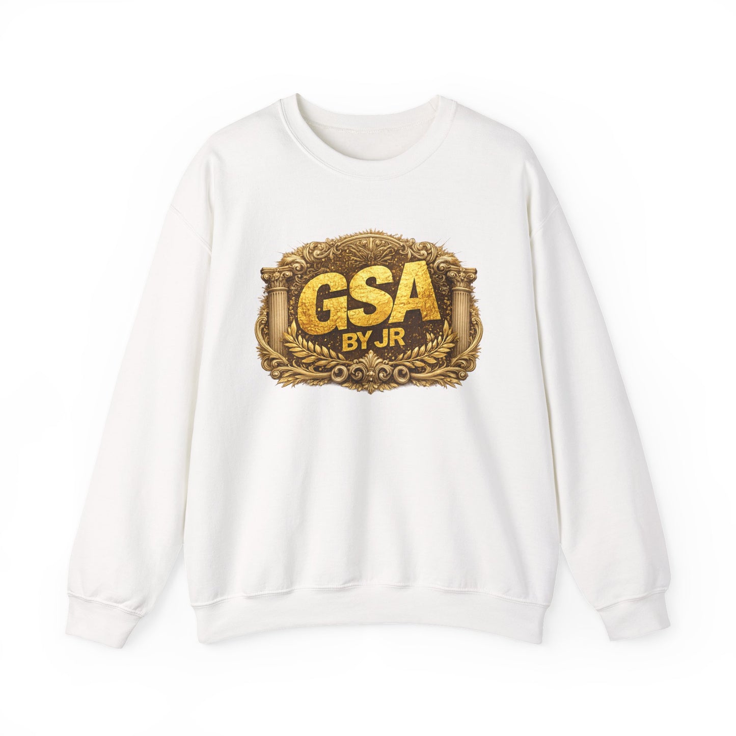GSA BY JR Vintage Gold Emblem Crewneck Sweatshirt
