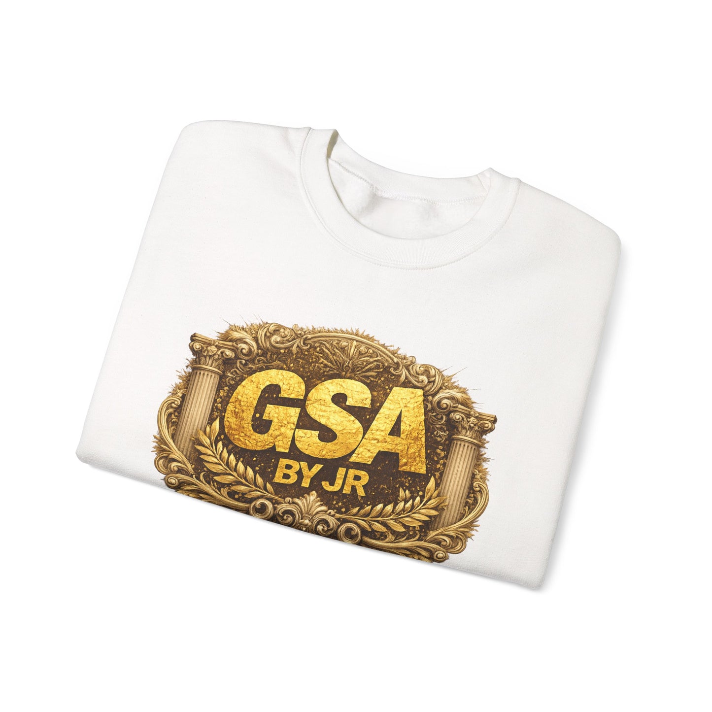 GSA BY JR Vintage Gold Emblem Crewneck Sweatshirt