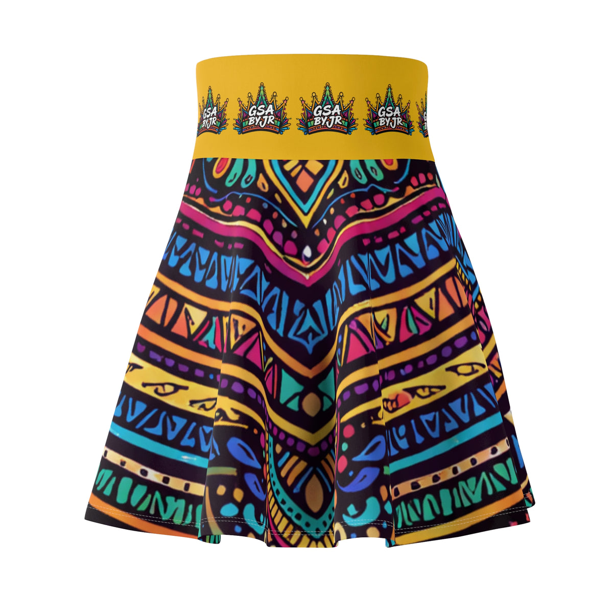 Colorful Tribal Pattern Skater Skirt