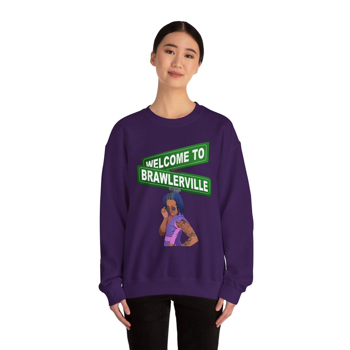 Britany Kay "WELCOME TO BRAWLERVILLE" Crewneck