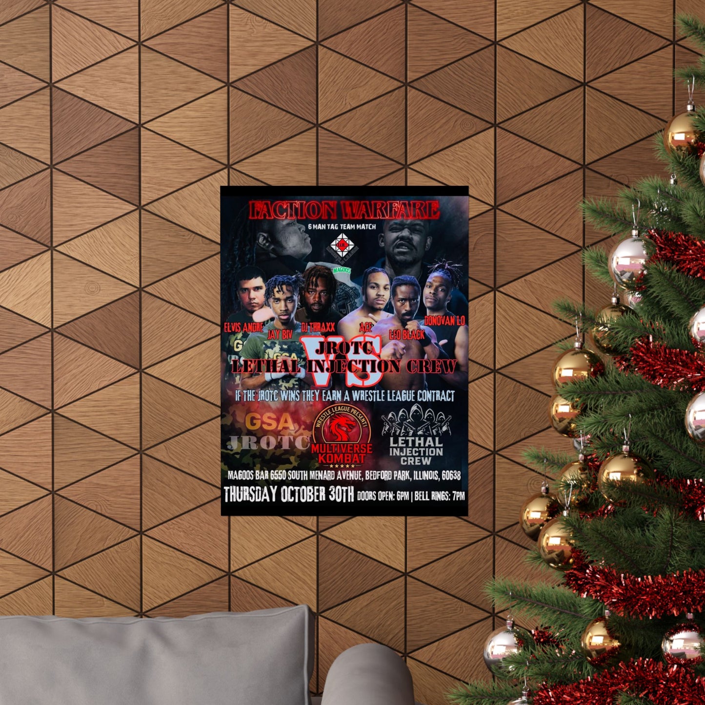 THE JROTC VS LIC POSTER ( Multiverse Kombat ) - Version 2