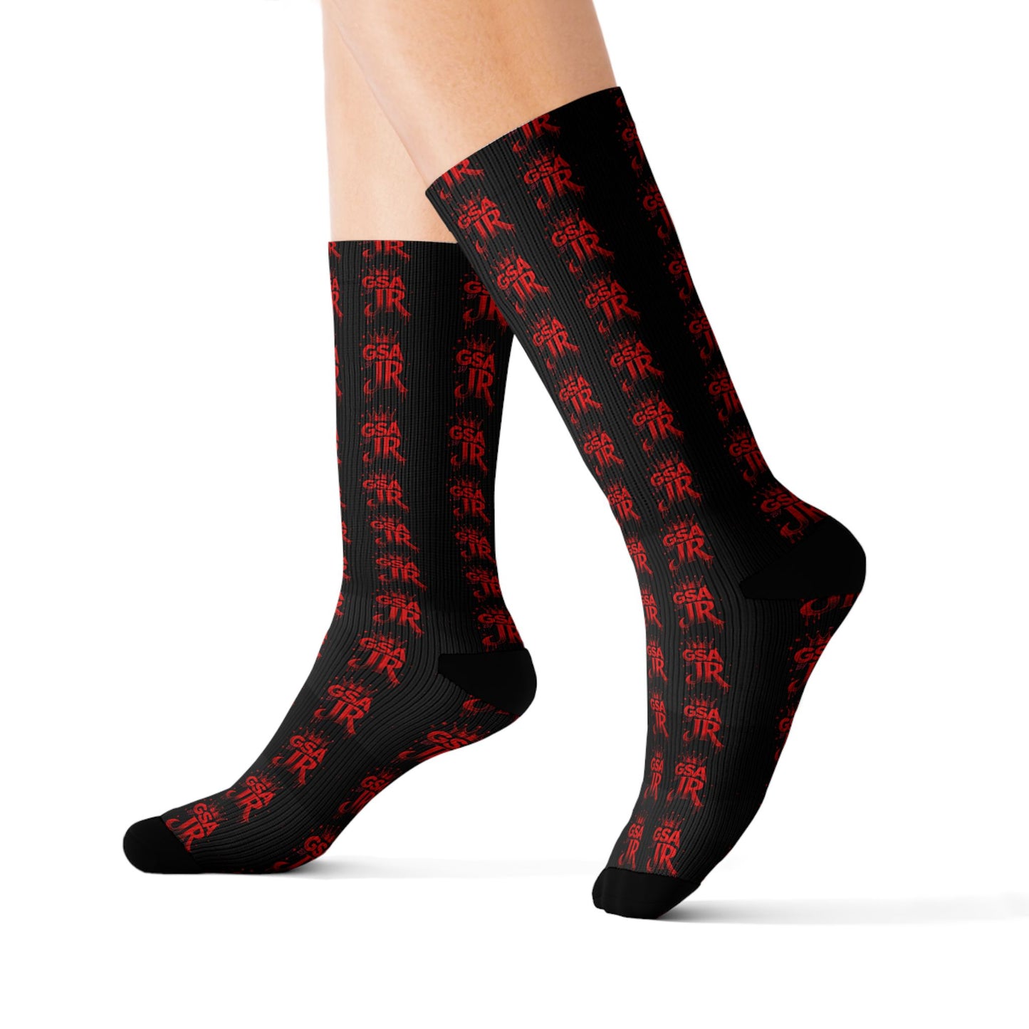 Red Crew Socks