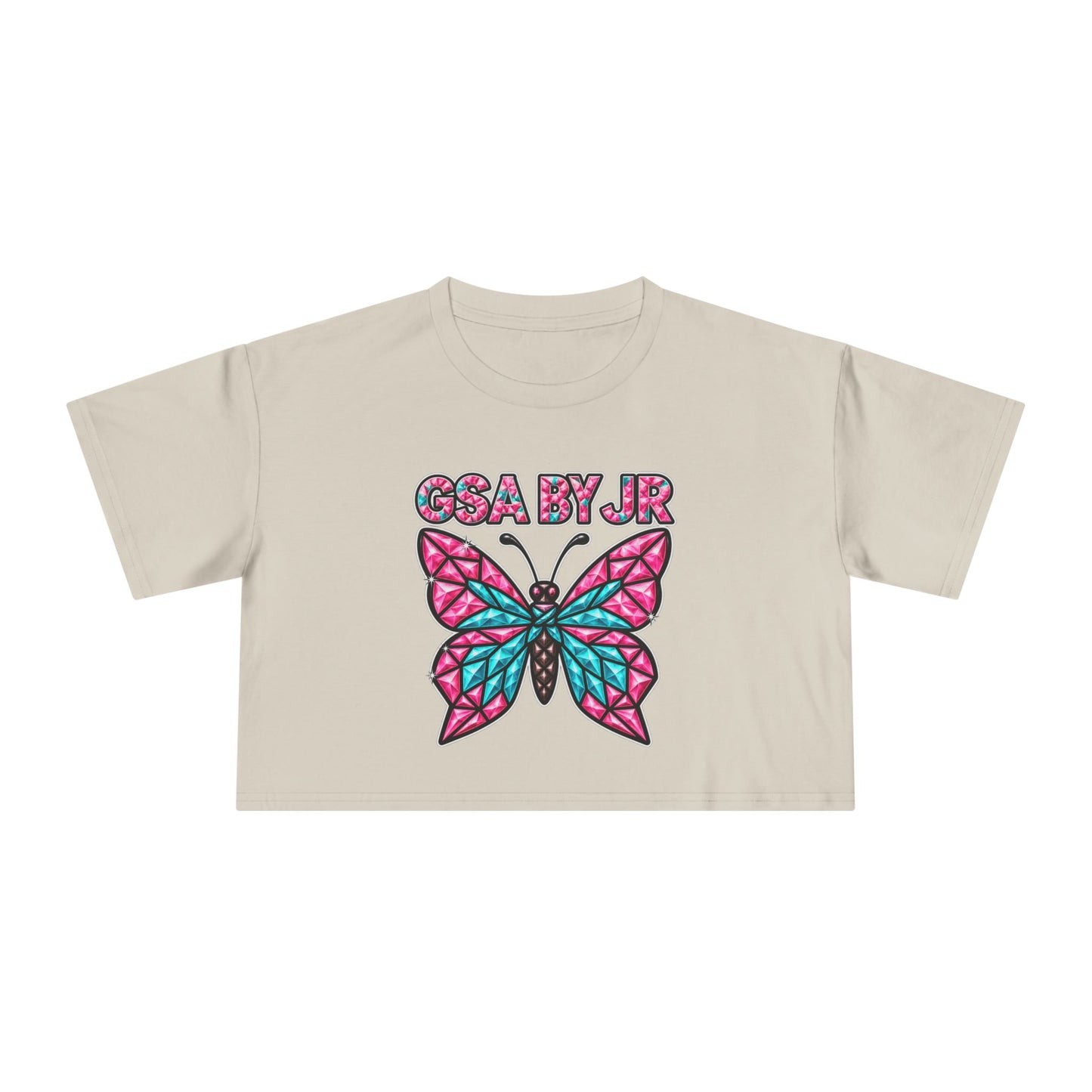 Butterfly Graphic Crop Tee