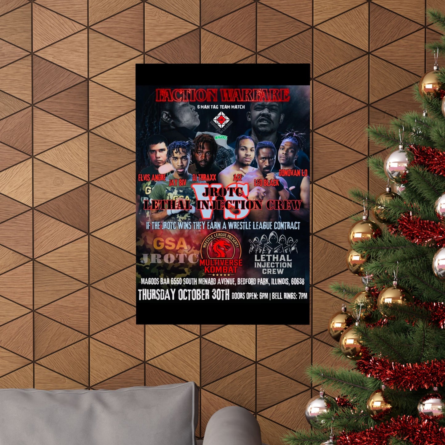 THE JROTC VS LIC POSTER ( Multiverse Kombat ) - Version 2