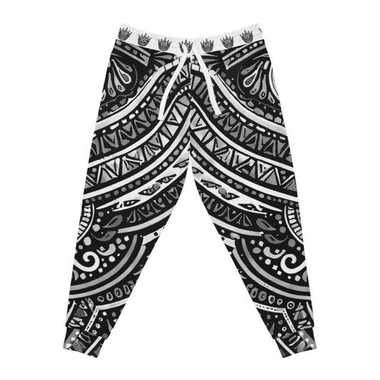 White Boho Tribal Joggers