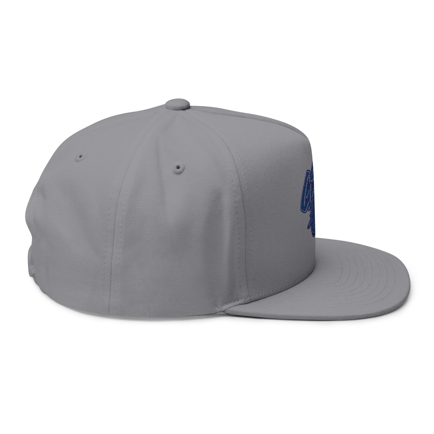 Blue Graffiti Flat Bill Cap