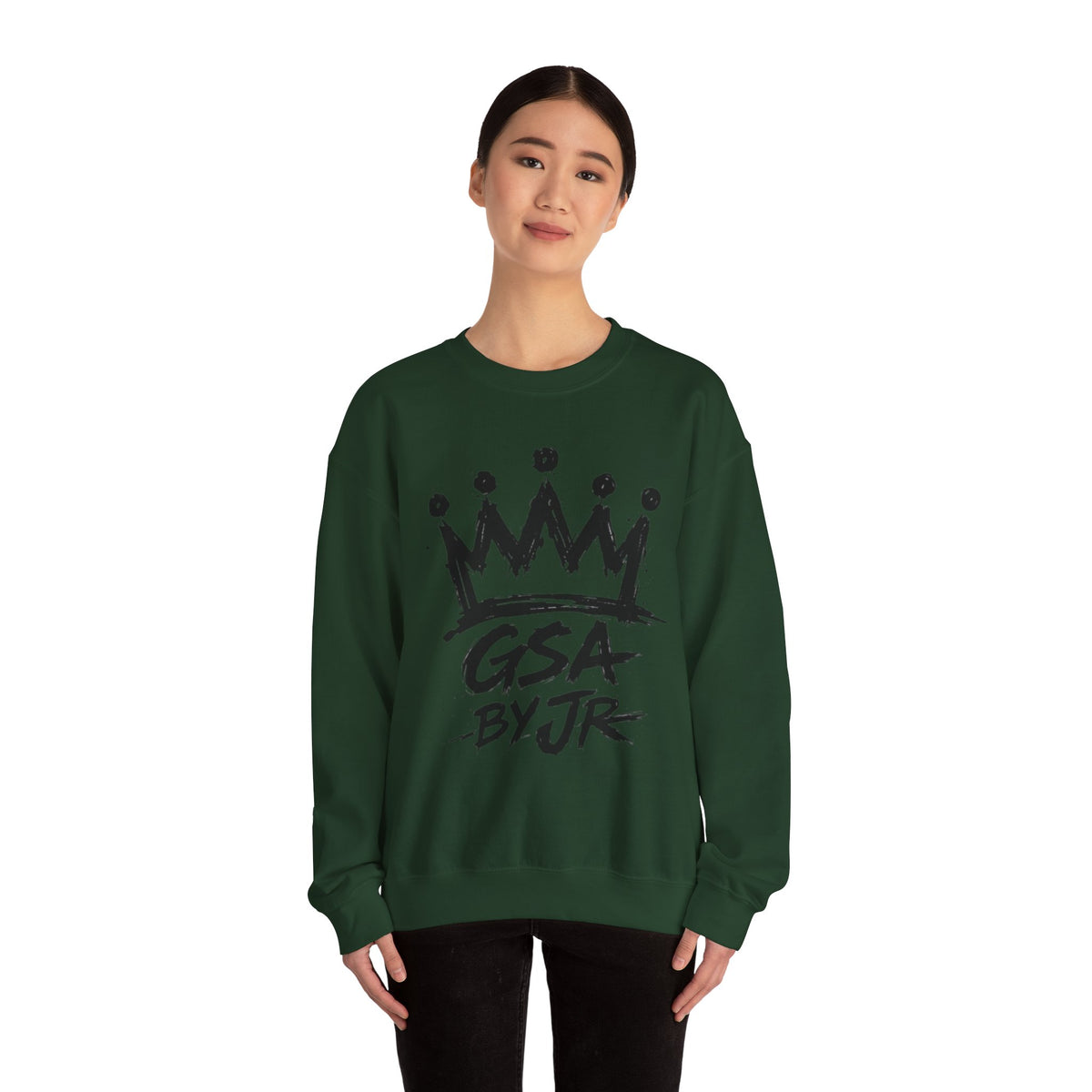 Black Crown' Crewneck Sweatshirt