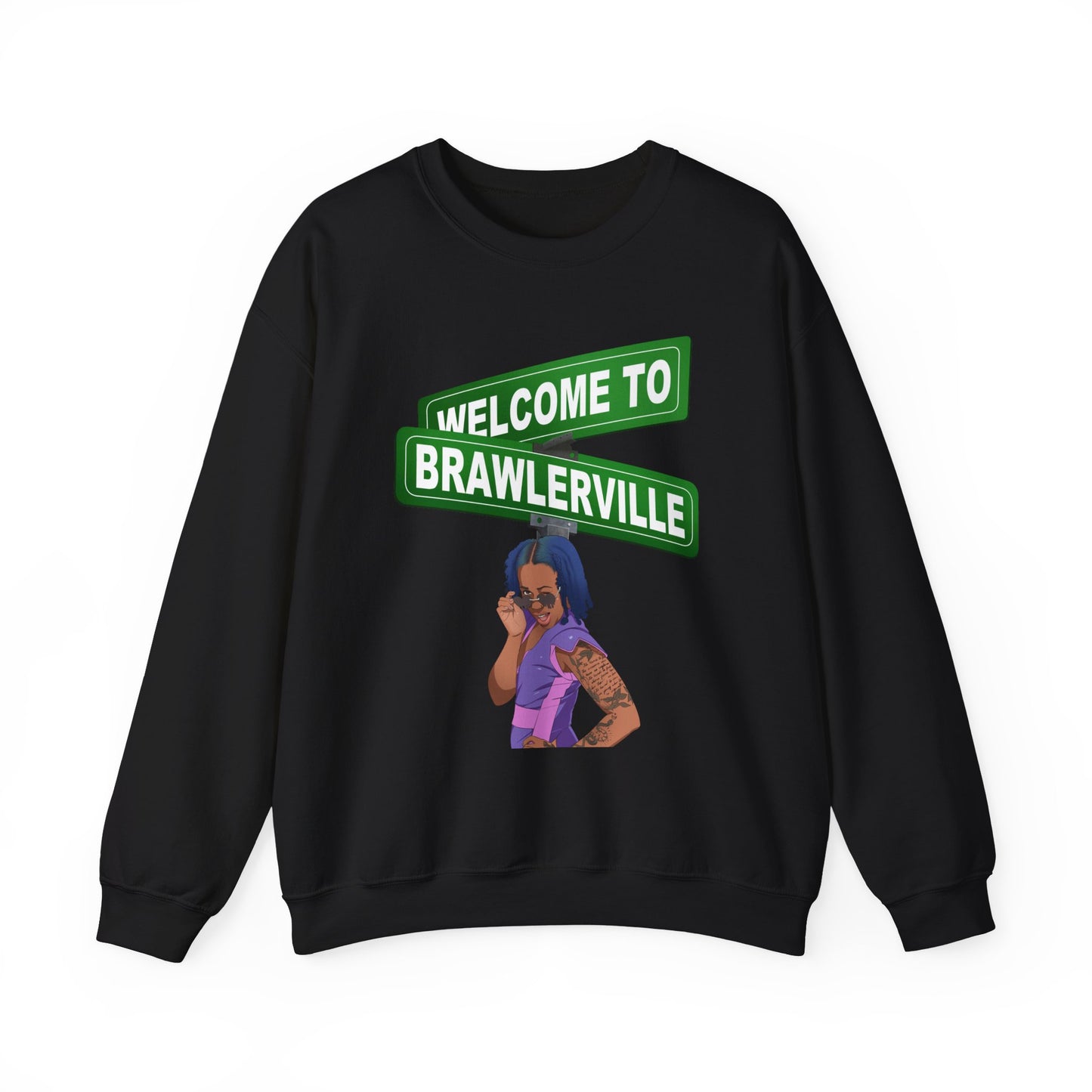 Britany Kay "WELCOME TO BRAWLERVILLE" Crewneck