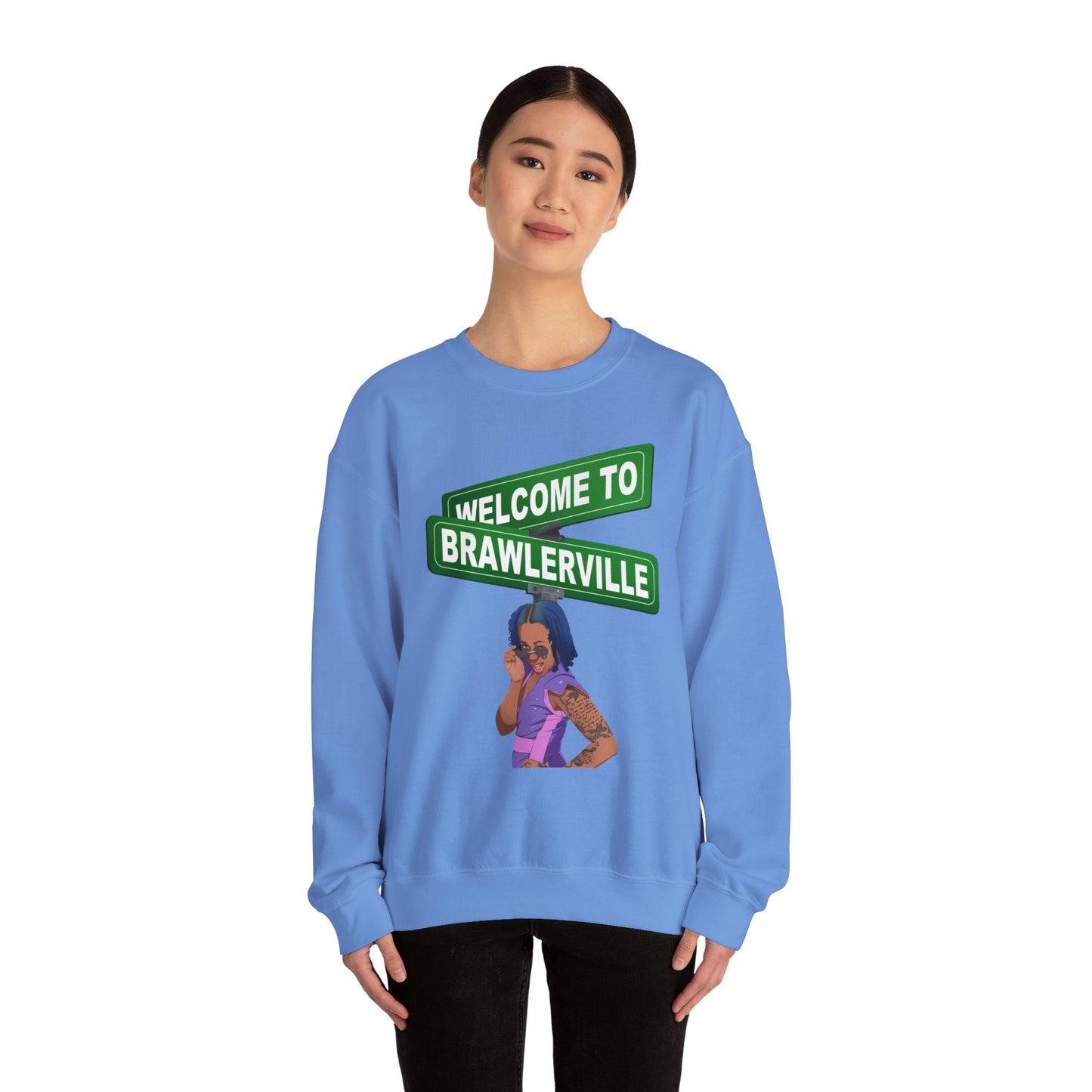 Britany Kay "WELCOME TO BRAWLERVILLE" Crewneck