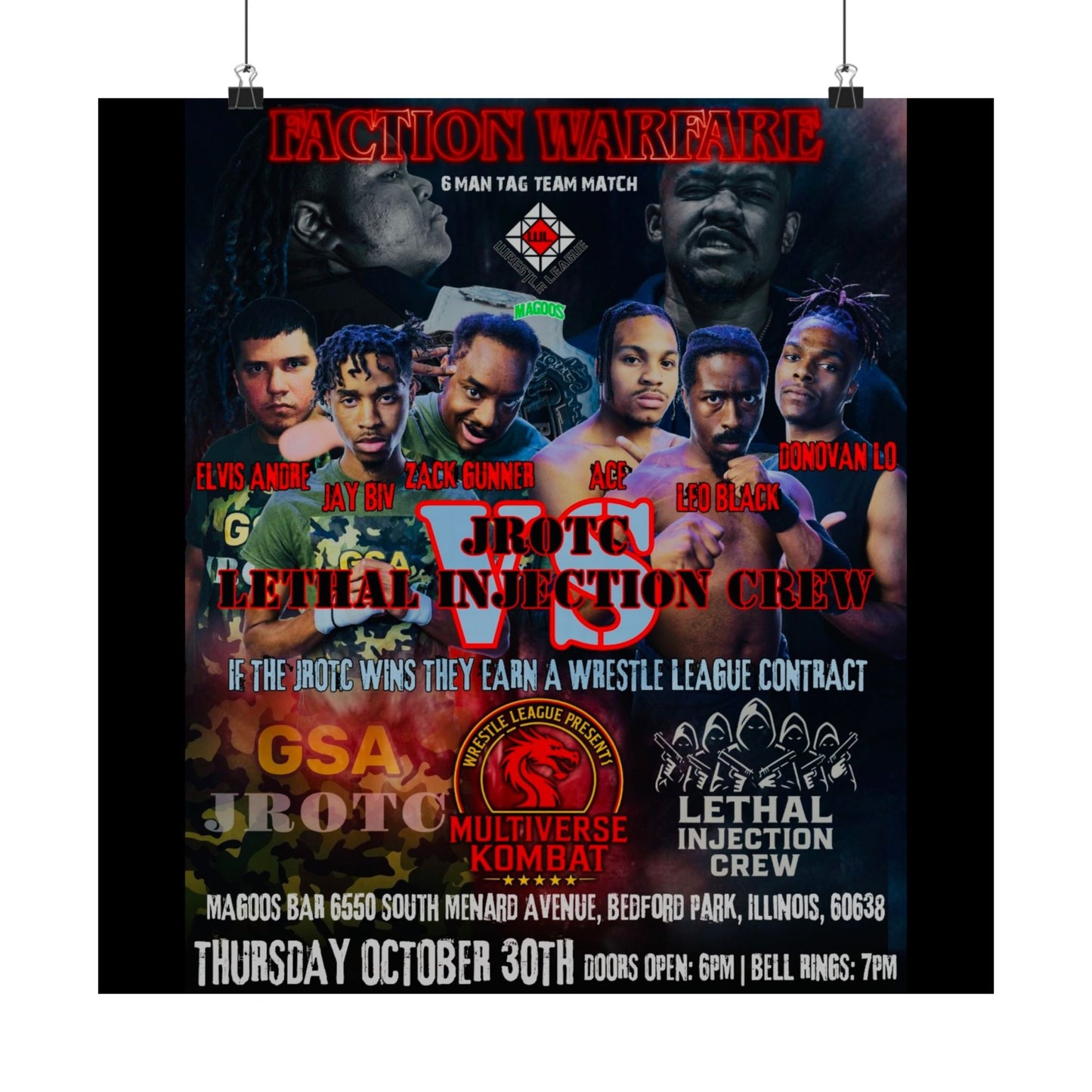 THE JROTC VS LIC POSTER ( Multiverse Kombat ) - Version 1