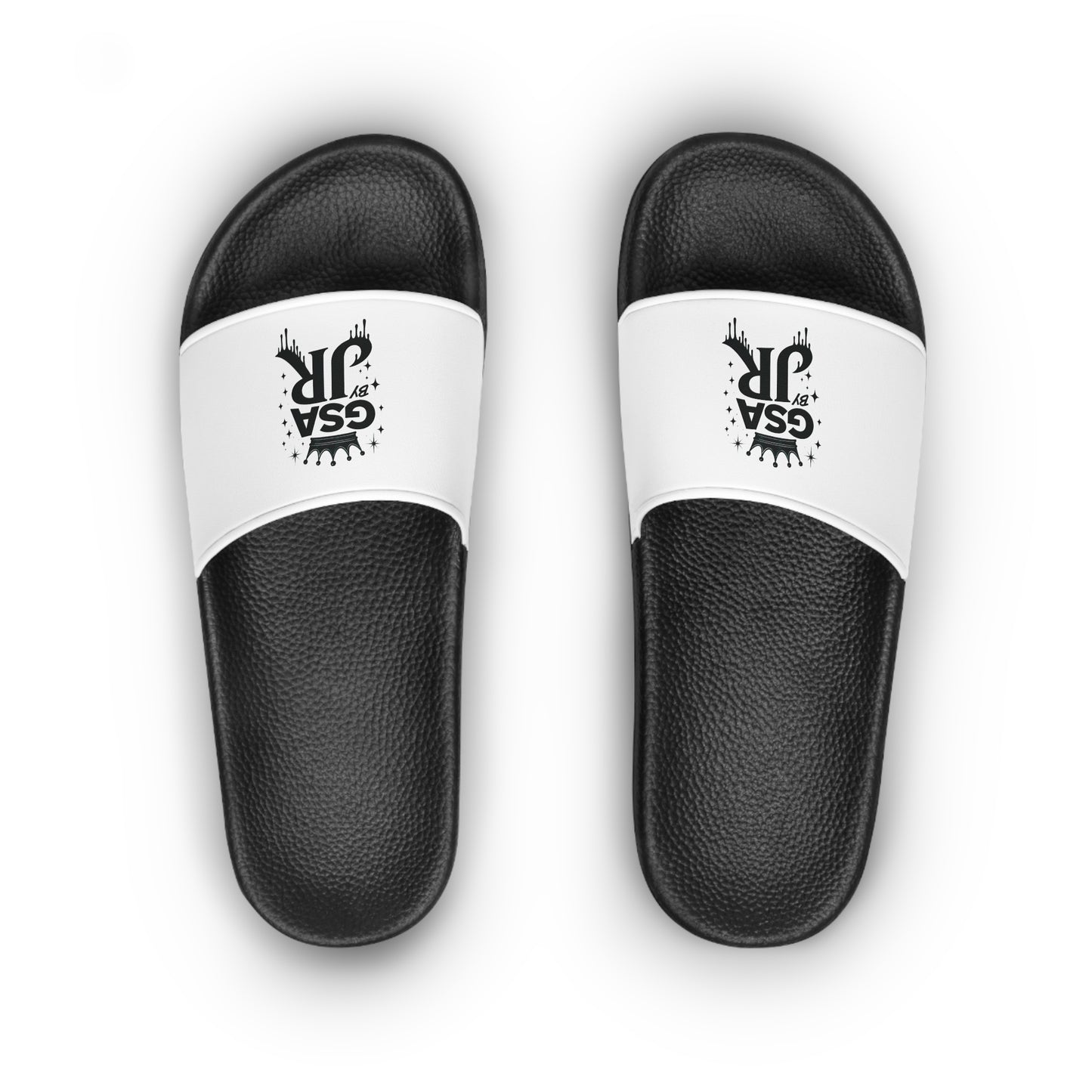 GSA BY JR Women's Slide Sandals – Black & White