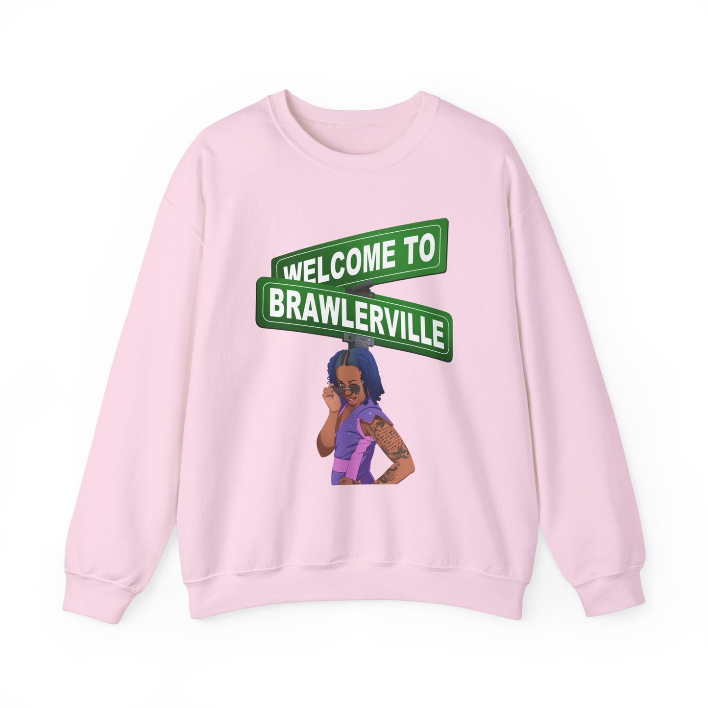 Britany Kay "WELCOME TO BRAWLERVILLE" Crewneck