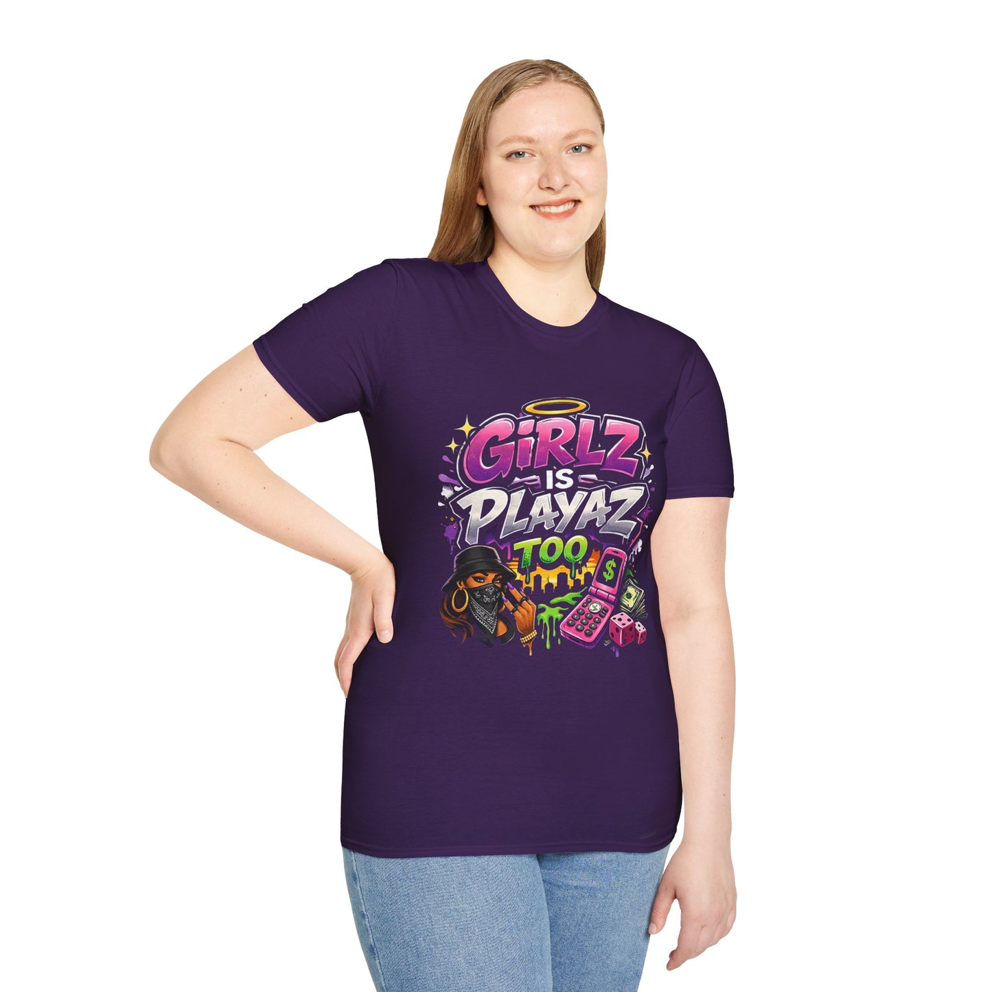 GSA BY JR " Girlz Is Playaz Too " Softstyle Tee