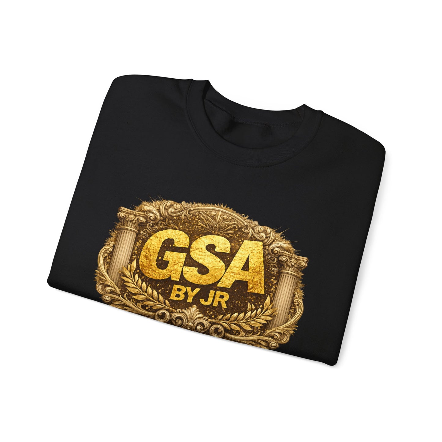 GSA BY JR Vintage Gold Emblem Crewneck Sweatshirt