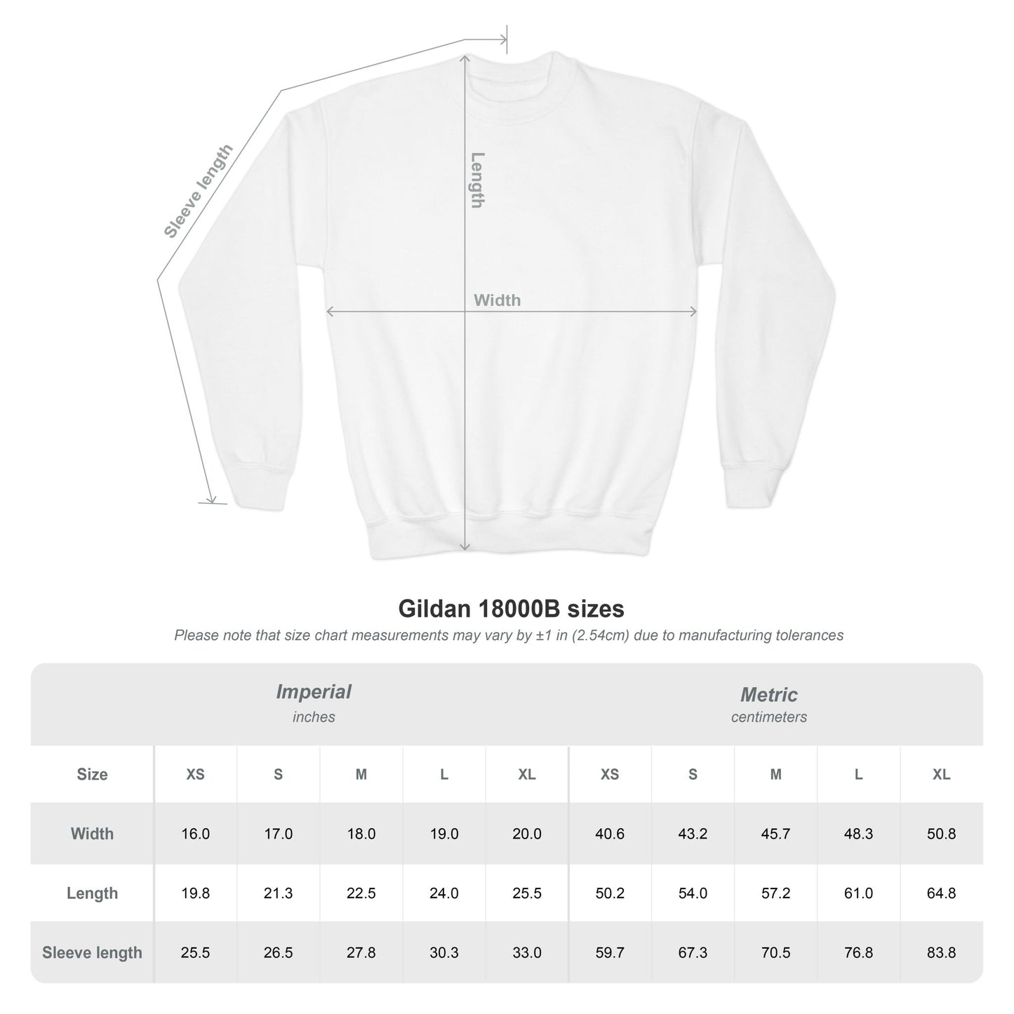 GSA BY JR Youth Crewneck Sweatshirt - Embroidered