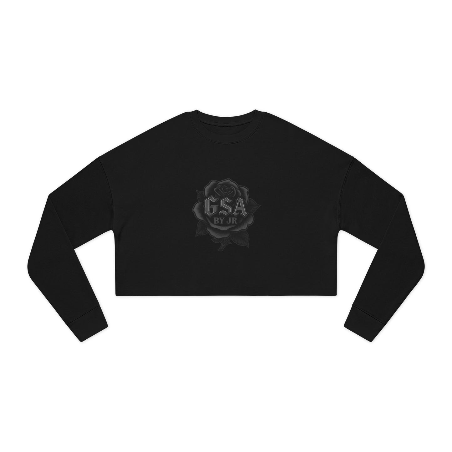 GSA BY JR Women's Cropped Sweatshirt - Black/Grey