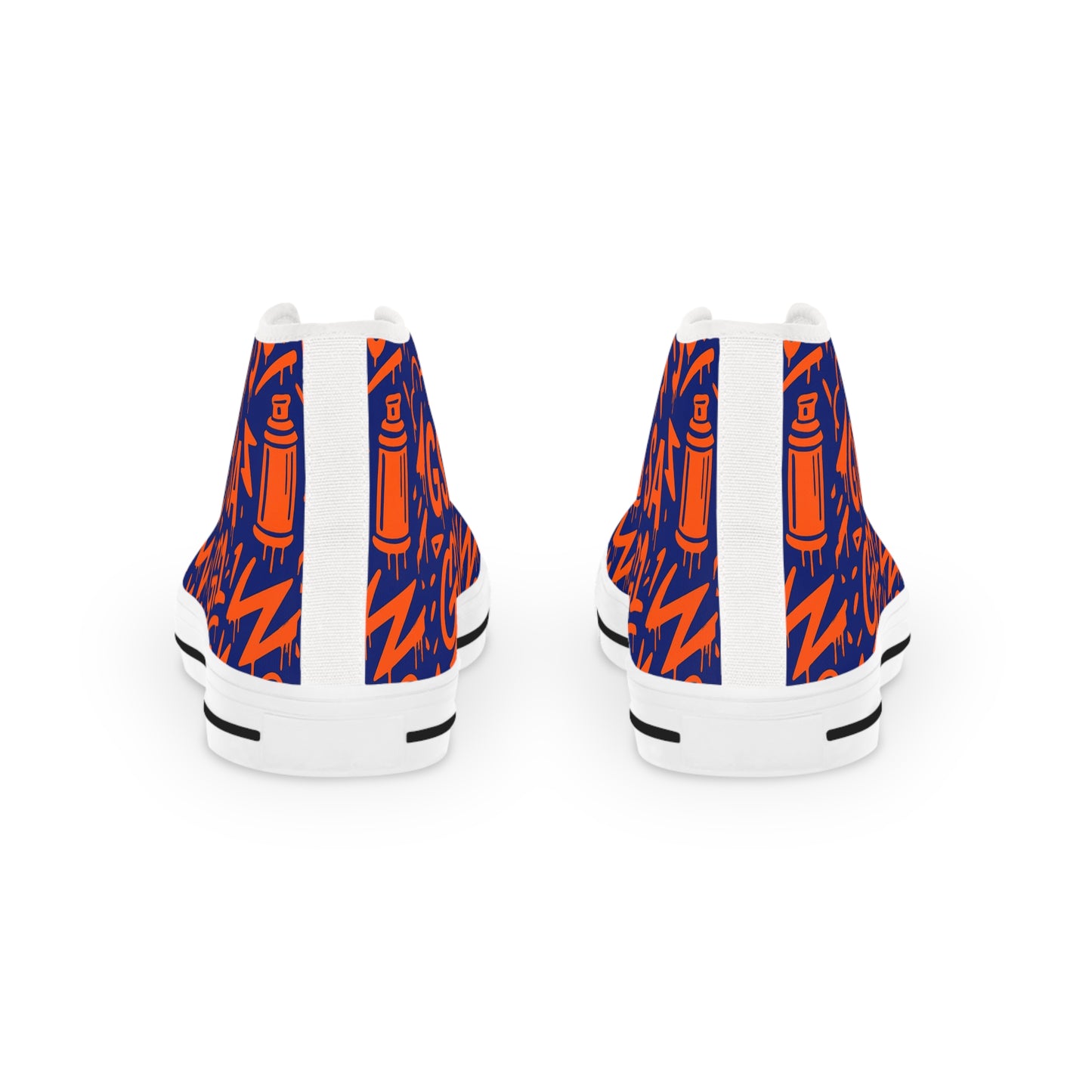 GSA G1 High Top Sneakers- Orange Bursts