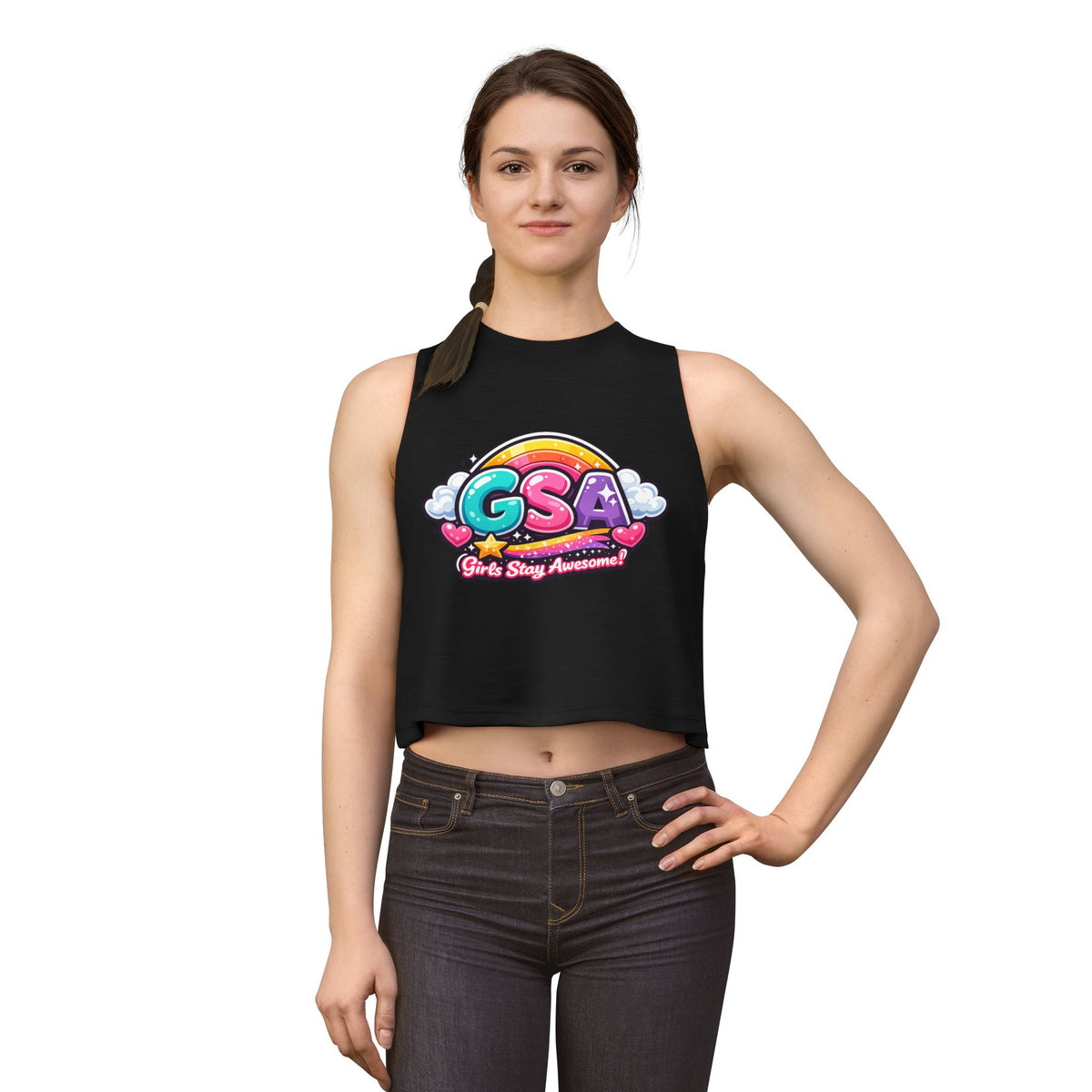 Girls Stay Awesome ' Crop Top