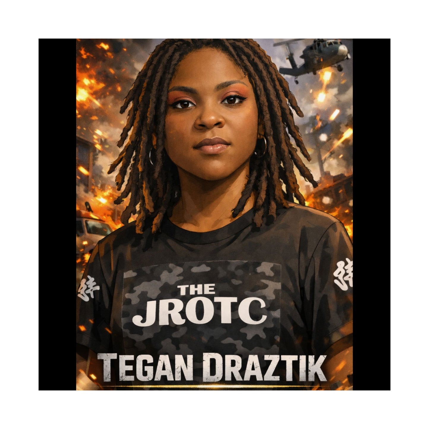 THE JROTC ANIME POSTER: TEGAN DRAZTIK