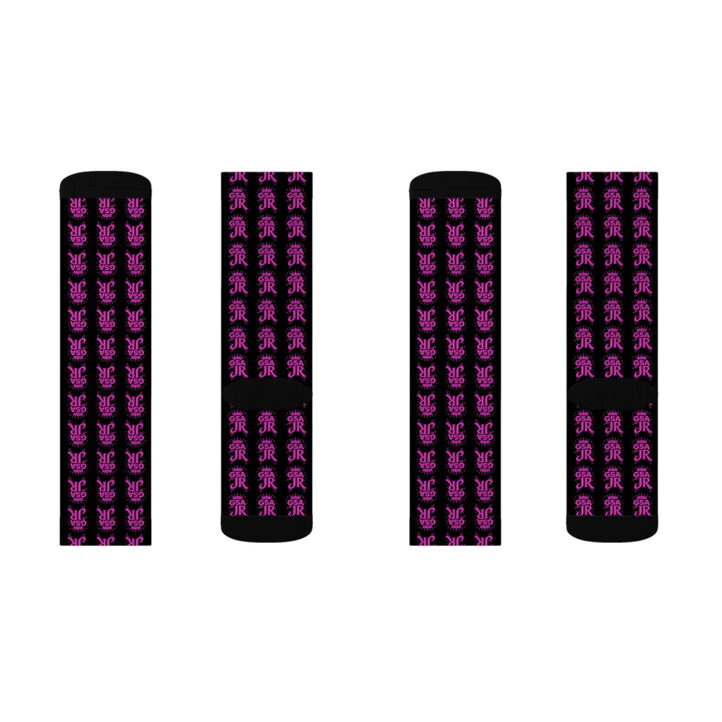 Pink Crew Socks