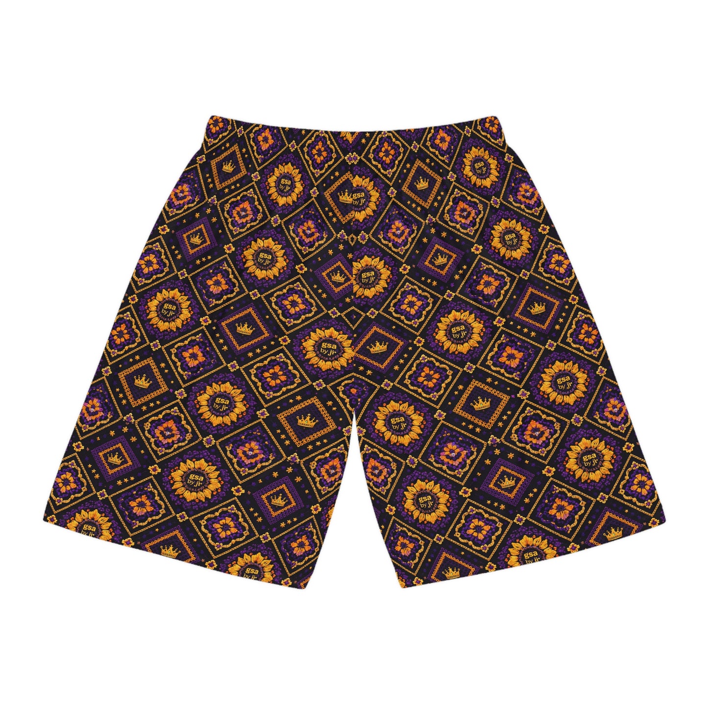 GSA BY JR Retro Purple & Gold Shorts