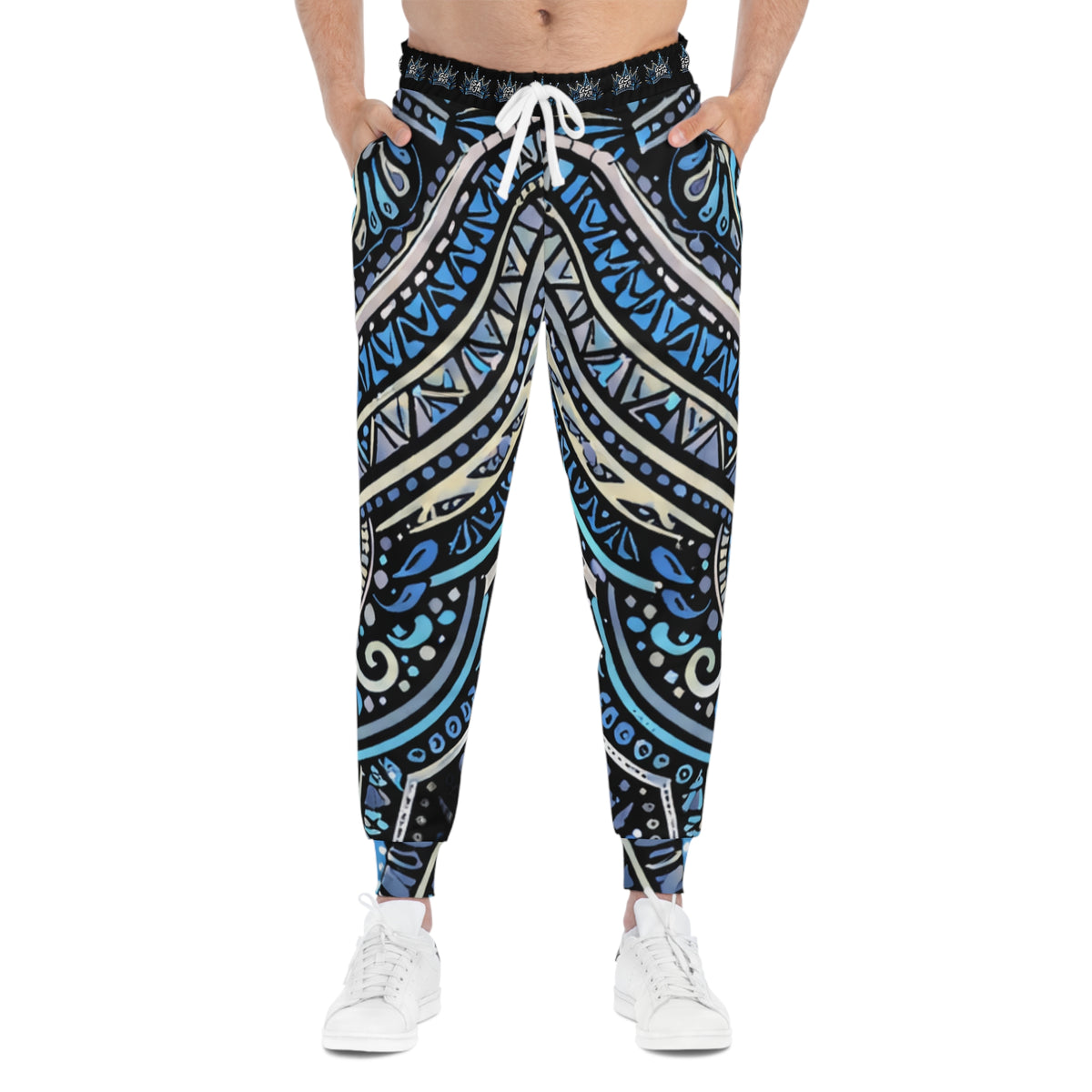 Blue Mandala Graphic Joggers
