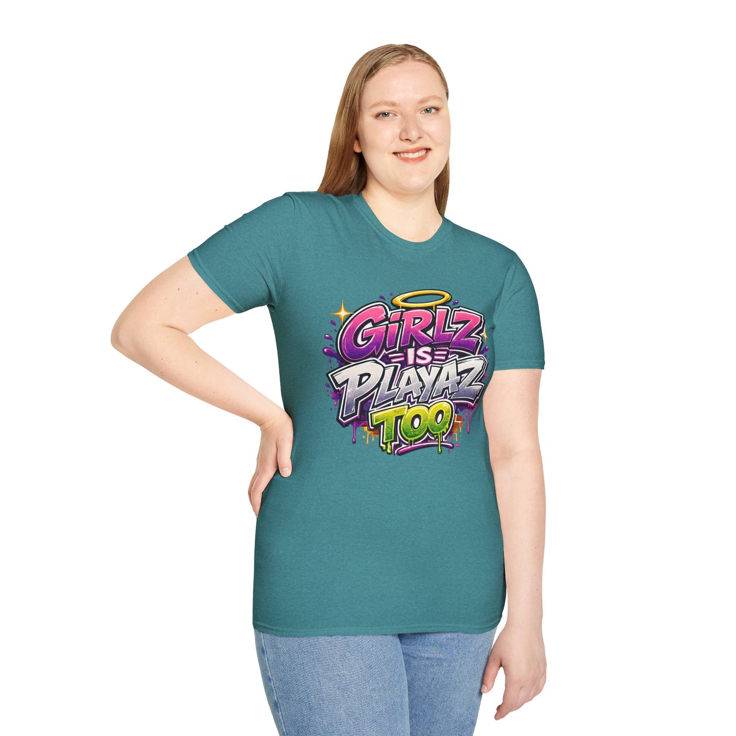 Girlz Is Playaz Too ' Softstyle Tee