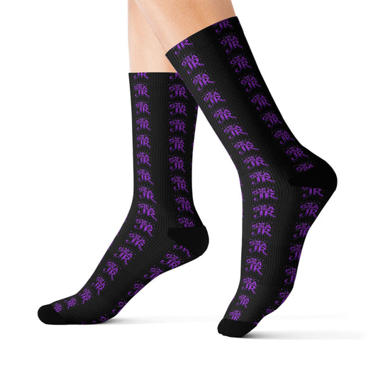 Purple Crew Socks