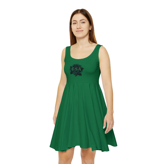 Green Women's Skater Dress
