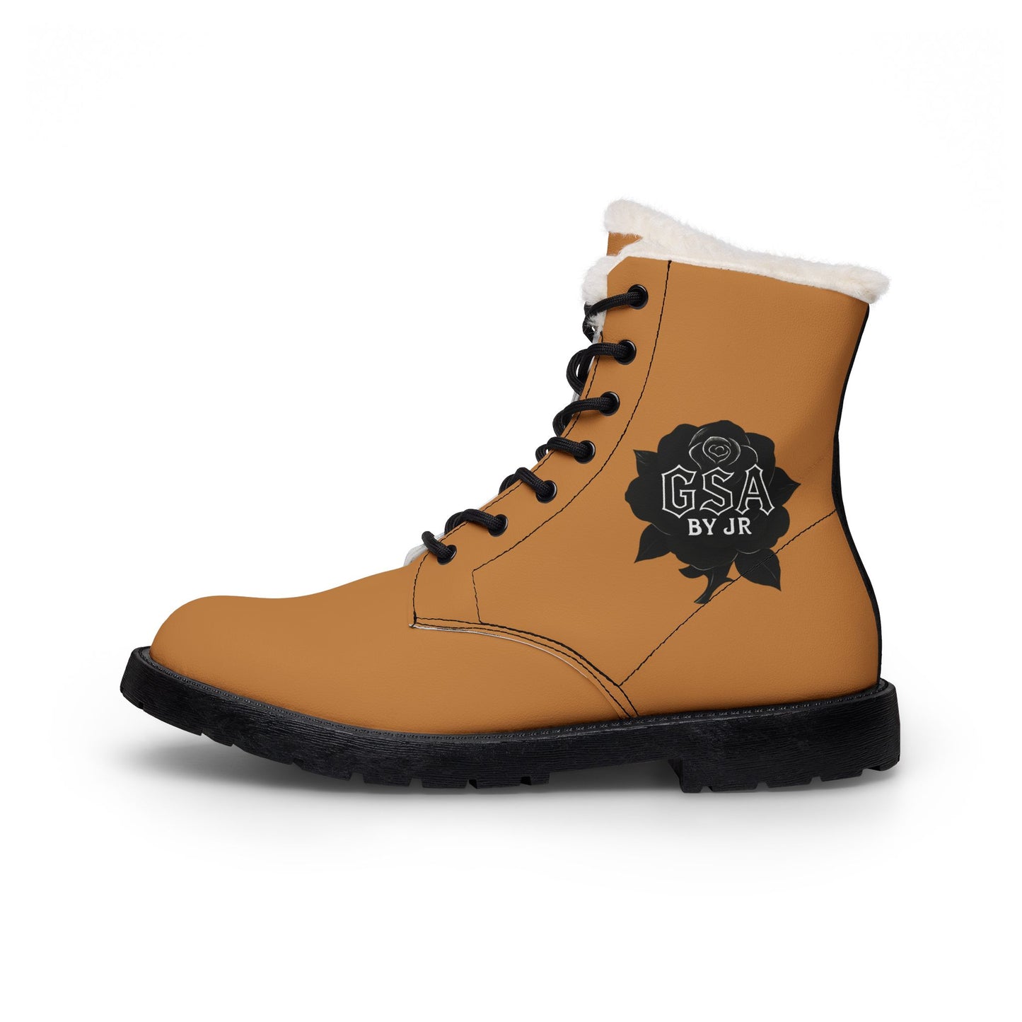 GSA GADOS - Men's Brown Fur Lined Leather Boots