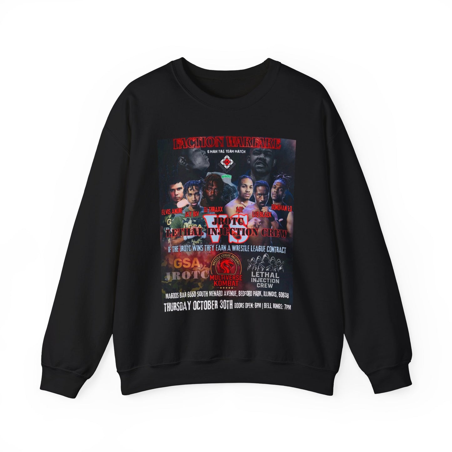 THE JROTC VS LIC SWEATSHIRT ( Multiverse Kombat )