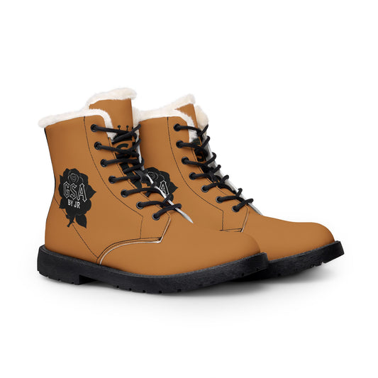 Women's Gados - Brown Fur Lined Leather Boots