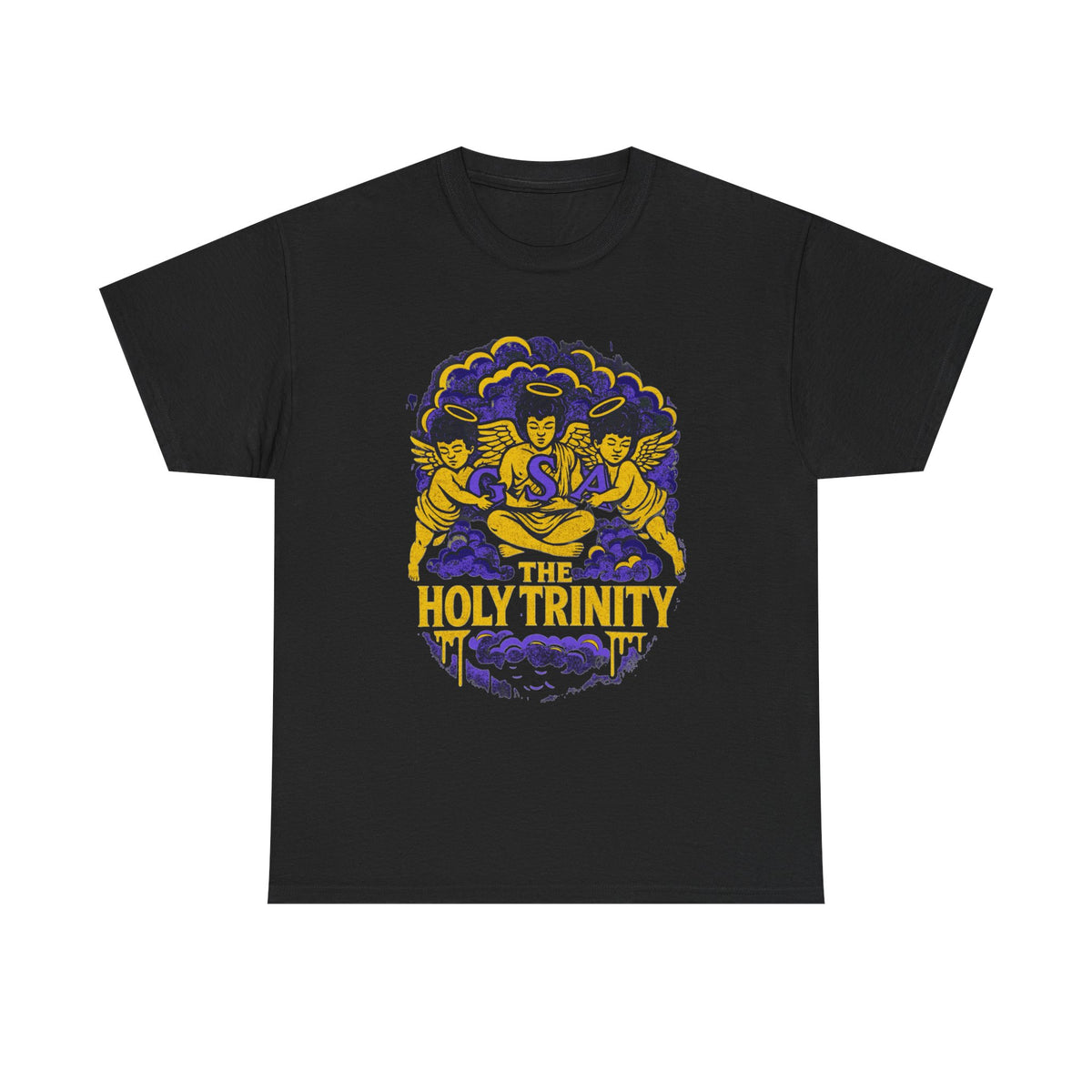 Holy Trinity Tee - Purple & Black